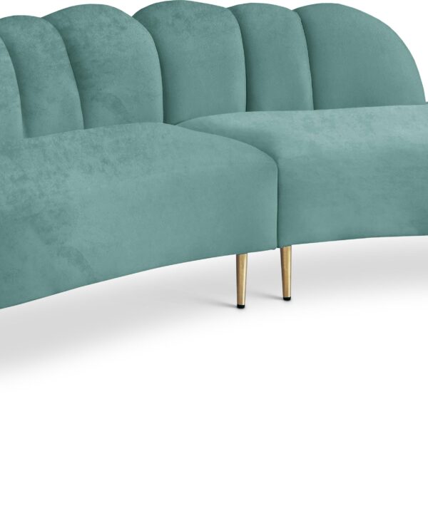 Divine Mint Velvet 2pc. Sectional - Luxe Home Furnishings (Jersey City, NJ)