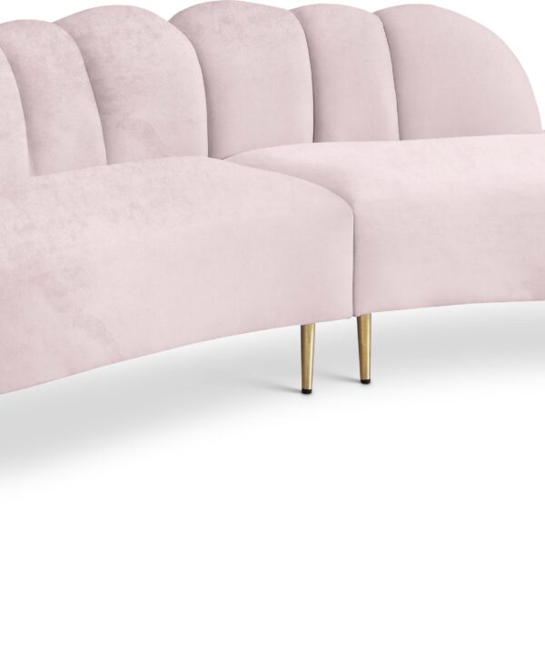 Divine Pink Velvet 2pc. Sectional - Luxe Home Furnishings (Jersey City, NJ)