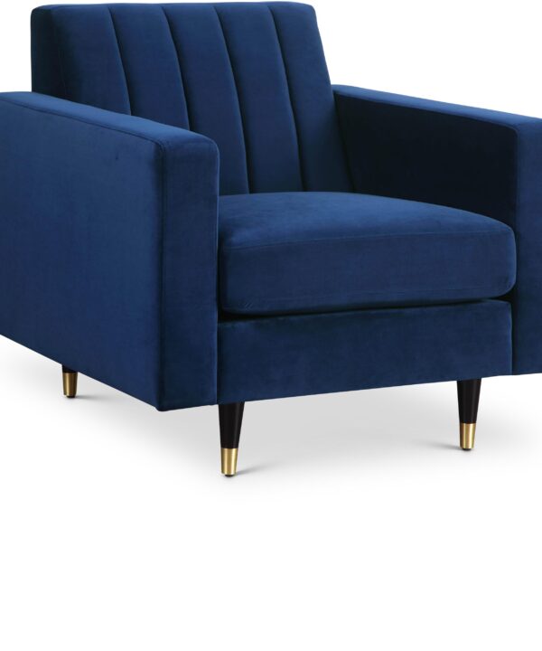 Lola Navy Velvet Chair - Luxe Home Furnishings (Jersey City, NJ)