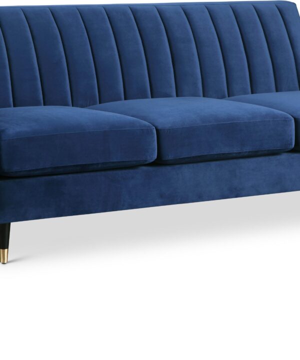 Lola Navy Velvet Sofa - Luxe Home Furnishings (Jersey City, NJ)