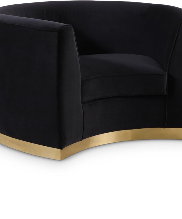 Julian Black Velvet Chair - Luxe Home Furnishings (Jersey City, NJ)