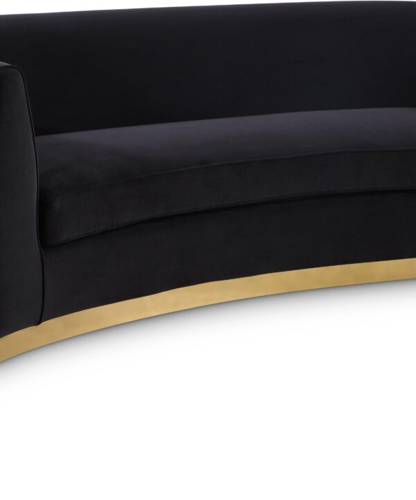 Julian Black Velvet Sofa - Luxe Home Furnishings (Jersey City, NJ)