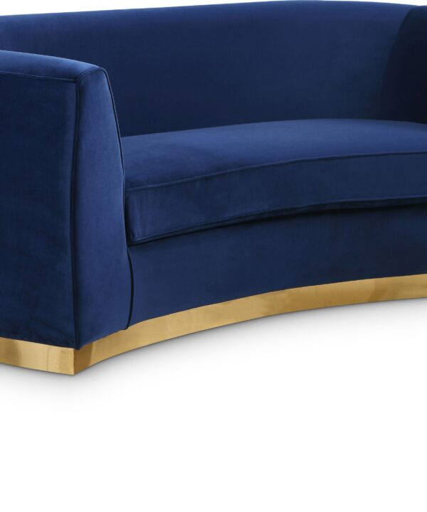 Julian Navy Velvet Loveseat - Luxe Home Furnishings (Jersey City, NJ)
