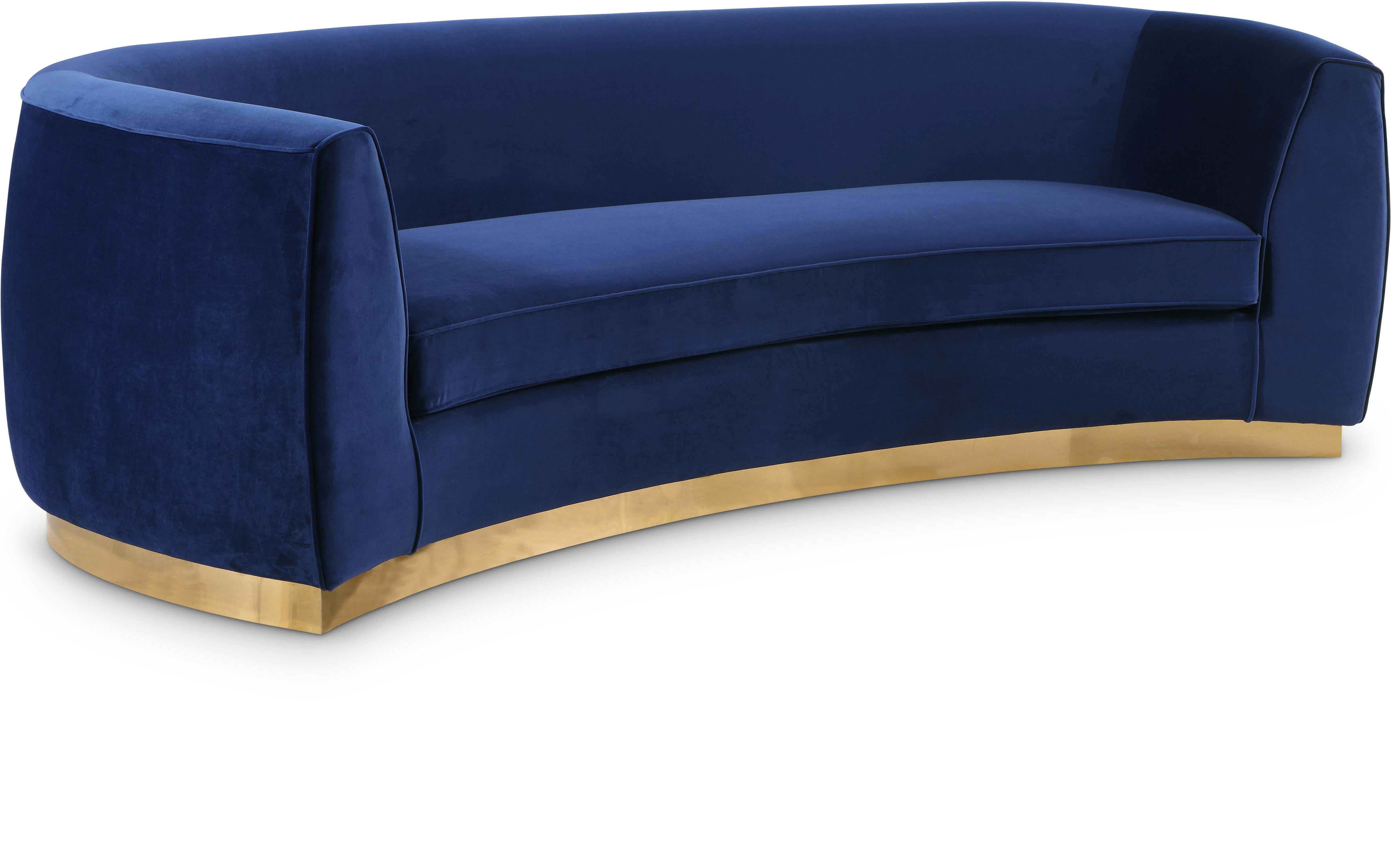 Julian Navy Velvet Sofa - Luxe Home Furnishings (Jersey City, NJ)