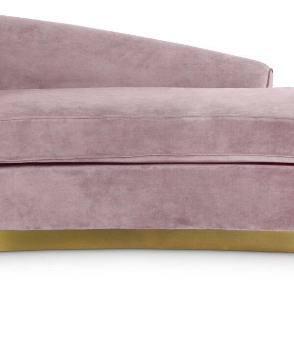 Julian Pink Velvet Chaise - Luxe Home Furnishings (Jersey City, NJ)