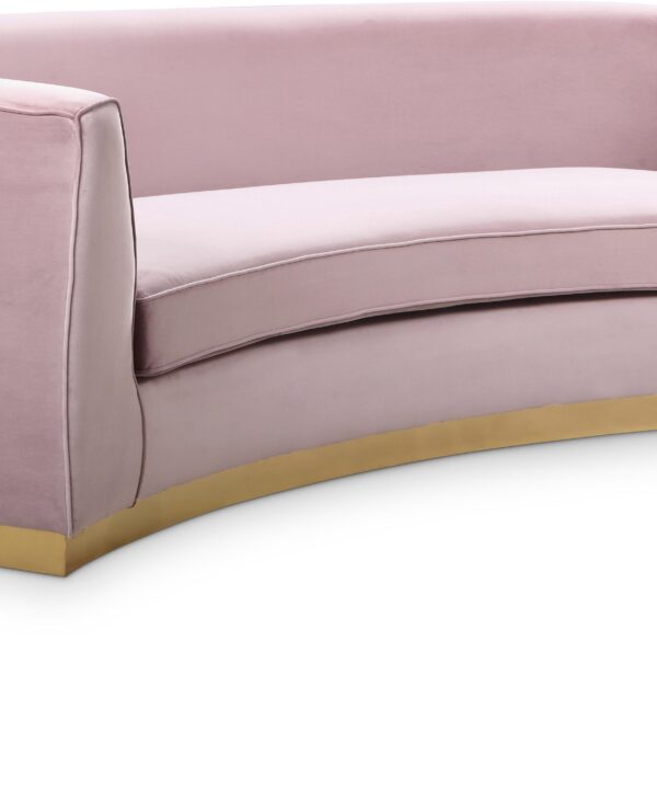 Julian Pink Velvet Sofa - Luxe Home Furnishings (Jersey City, NJ)