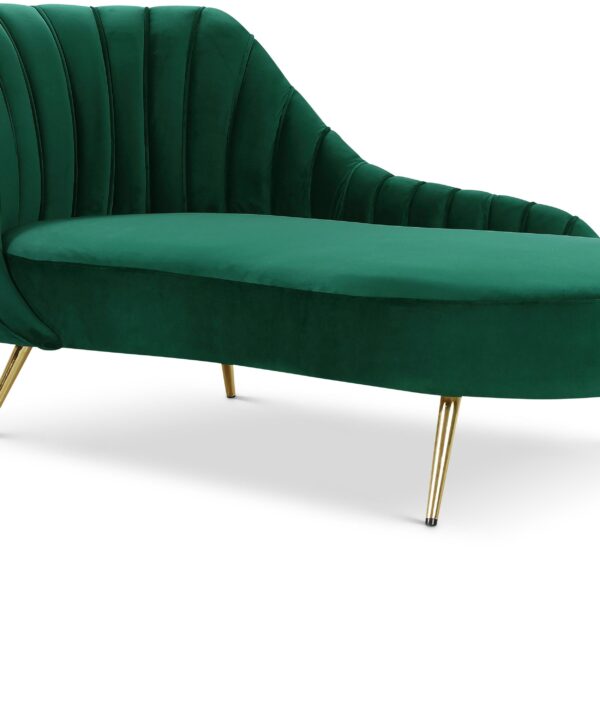 Margo Green Velvet Chaise - Luxe Home Furnishings (Jersey City, NJ)