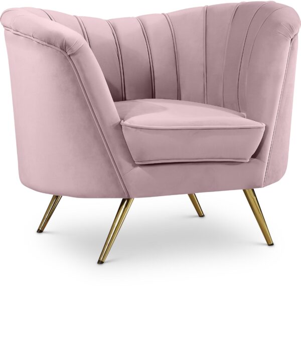 Margo Pink Velvet Chair - Luxe Home Furnishings (Jersey City, NJ)