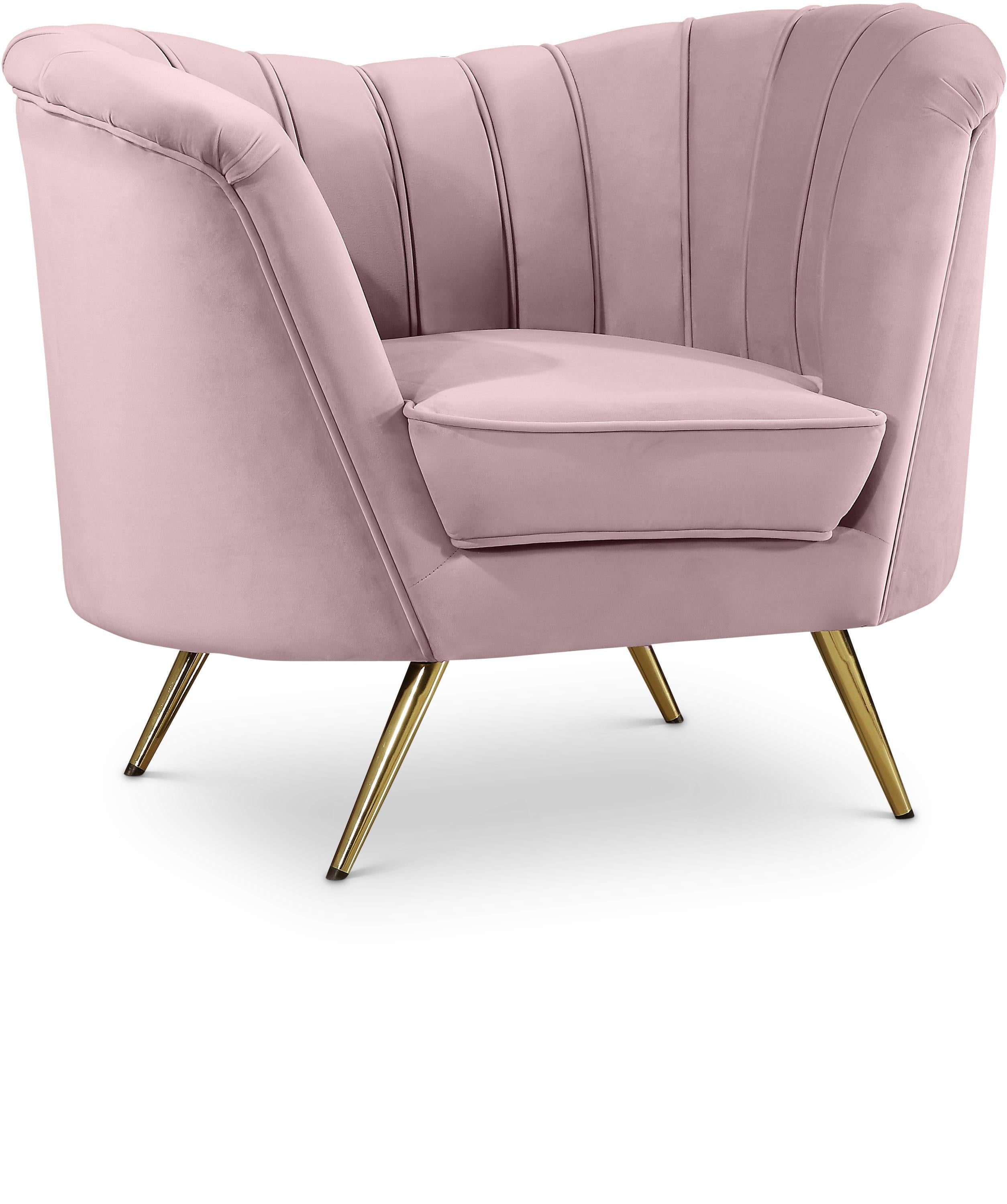 Margo Pink Velvet Chair - Luxe Home Furnishings (Jersey City, NJ)