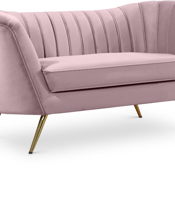 Margo Pink Velvet Loveseat - Luxe Home Furnishings (Jersey City, NJ)