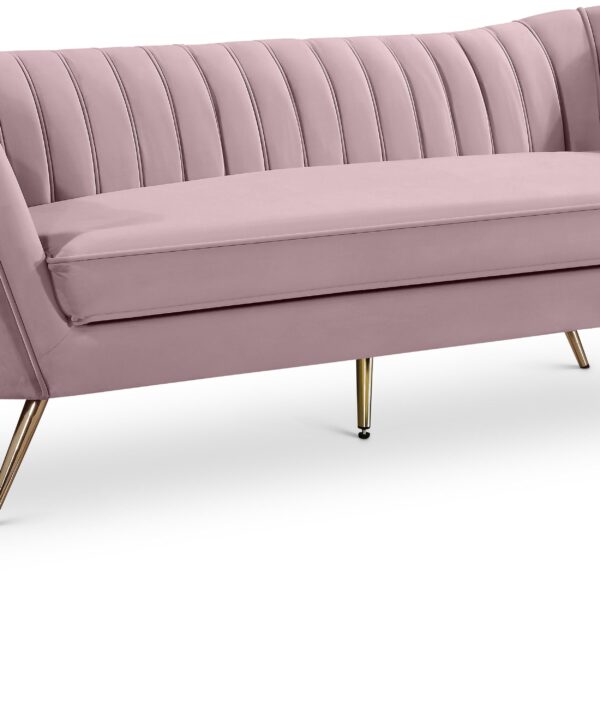 Margo Pink Velvet Sofa - Luxe Home Furnishings (Jersey City, NJ)