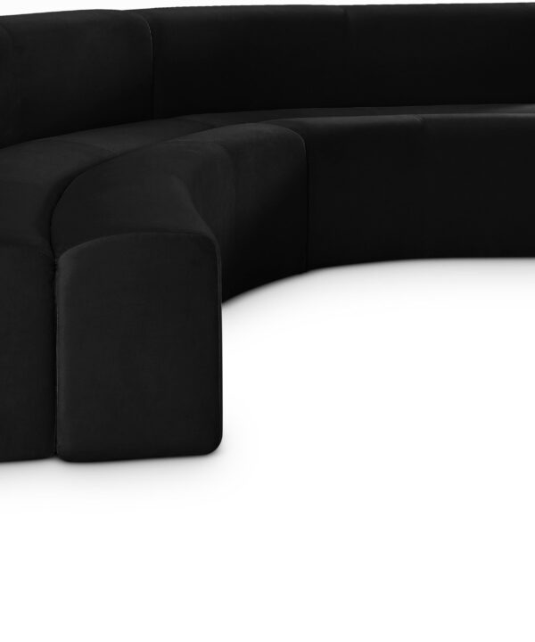 Curl Black Velvet 2pc. Sectional - Luxe Home Furnishings (Jersey City, NJ)