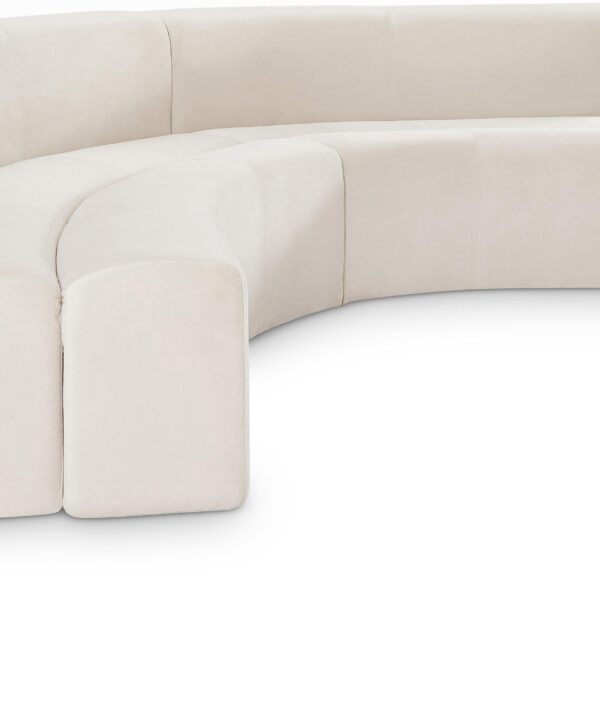 Curl Cream Velvet 2pc. Sectional - Luxe Home Furnishings (Jersey City, NJ)