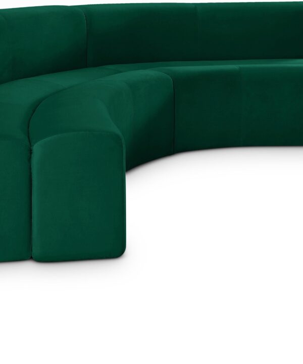 Curl Green Velvet 2pc. Sectional - Luxe Home Furnishings (Jersey City, NJ)