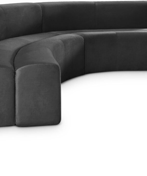 Curl Grey Velvet 2pc. Sectional - Luxe Home Furnishings (Jersey City, NJ)