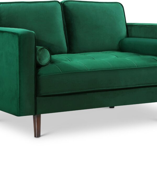 Emily Green Velvet Loveseat - Luxe Home Furnishings (Jersey City, NJ)