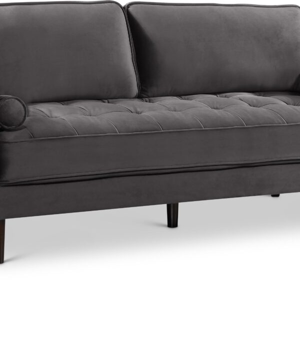 Emily Grey Velvet Sofa - Luxe Home Furnishings (Jersey City, NJ)