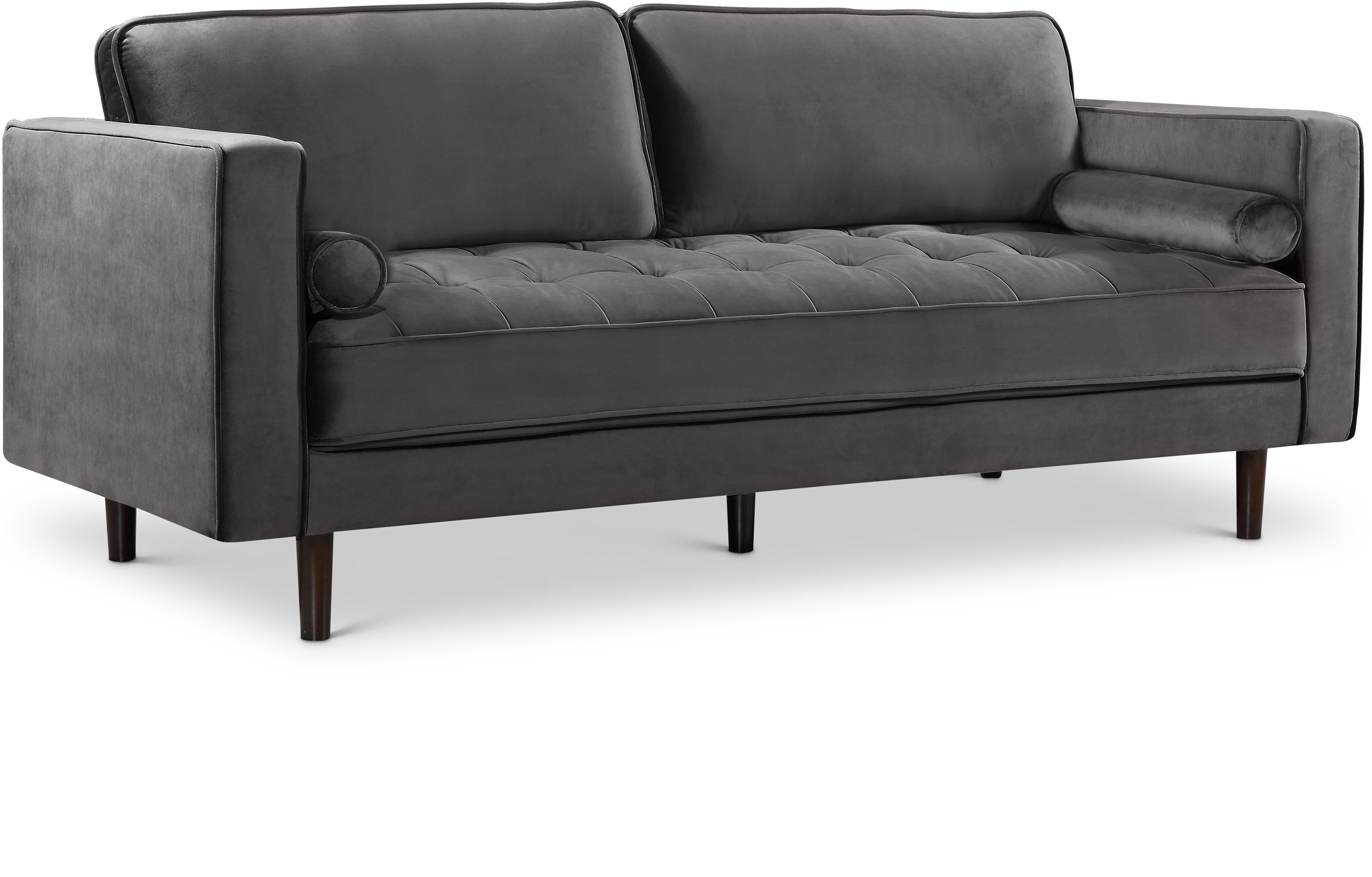 Emily Grey Velvet Sofa - Luxe Home Furnishings (Jersey City, NJ)