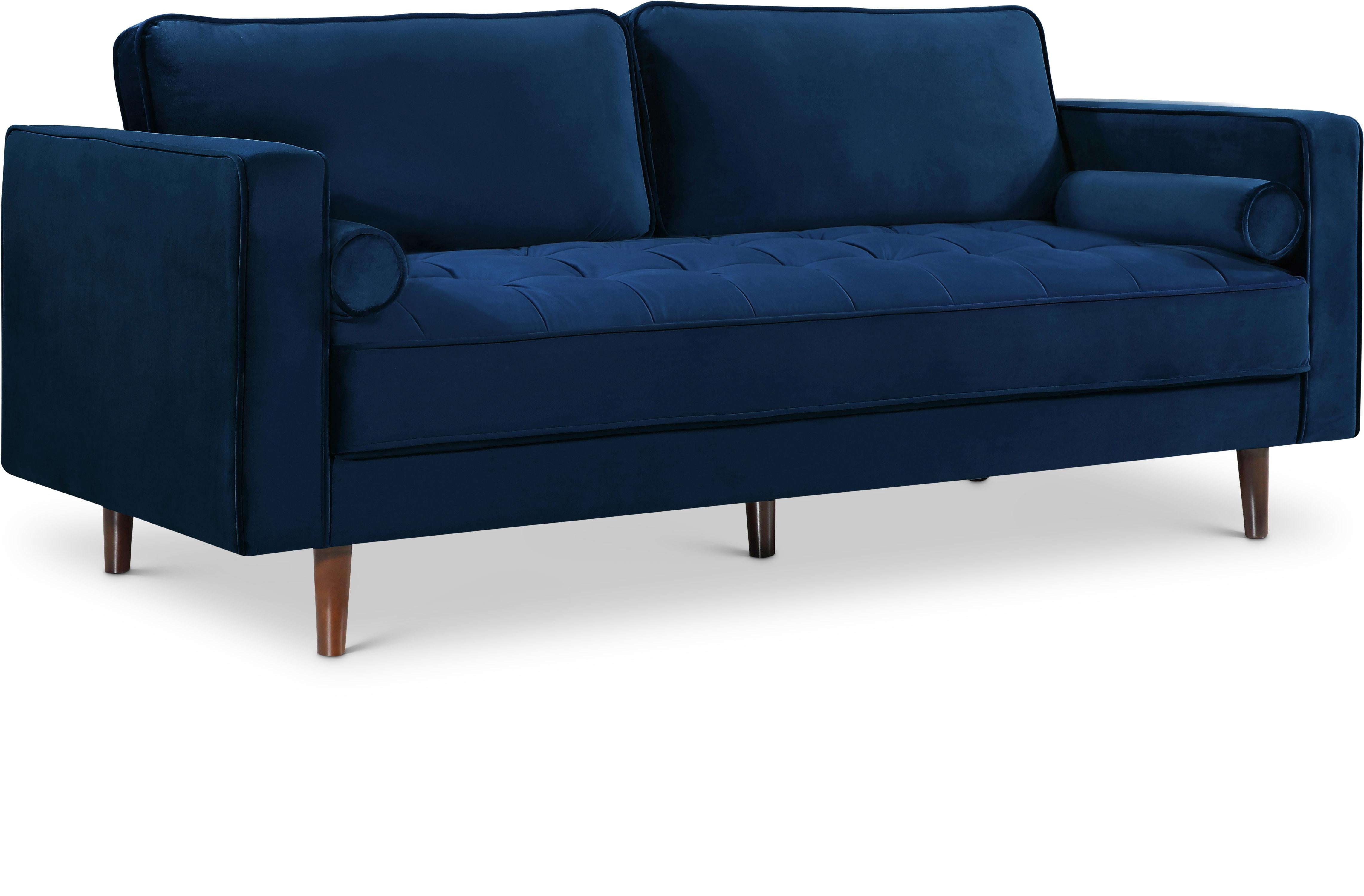 Emily Navy Velvet Sofa - Luxe Home Furnishings (Jersey City, NJ)