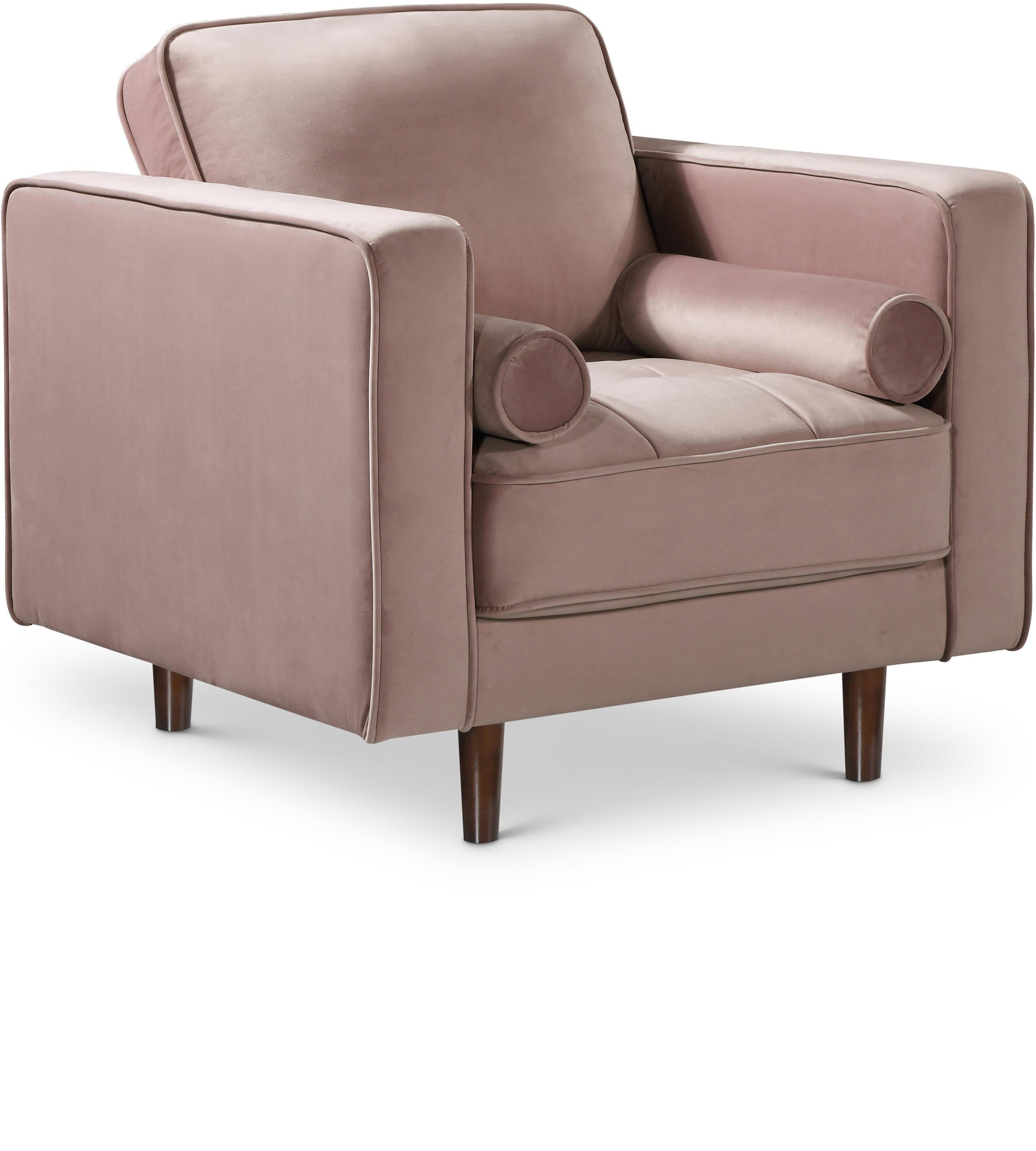 Emily Pink Velvet Chair - Luxe Home Furnishings (Jersey City, NJ)