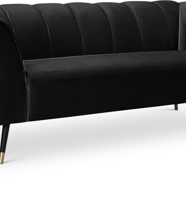 Beaumont Black Velvet Sofa - Luxe Home Furnishings (Jersey City, NJ)