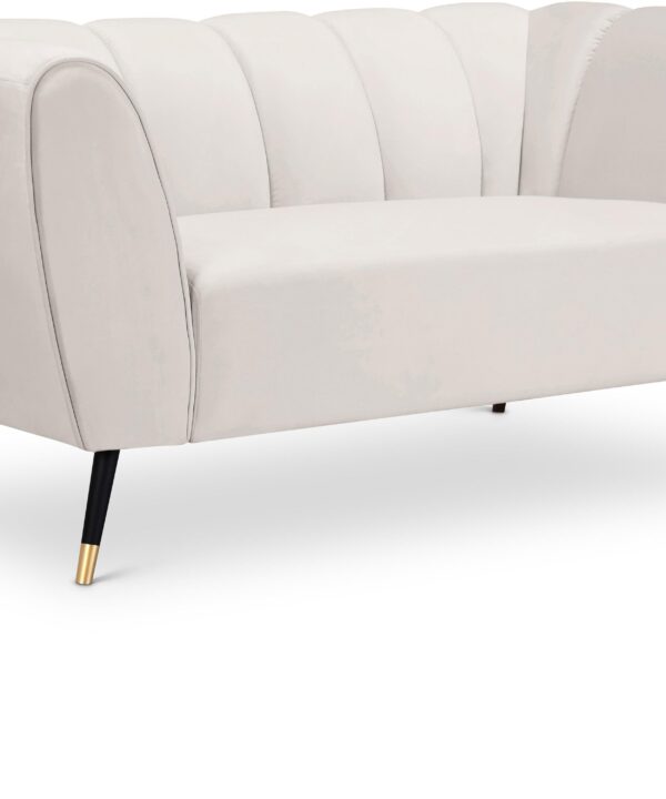 Beaumont Cream Velvet Loveseat - Luxe Home Furnishings (Jersey City, NJ)