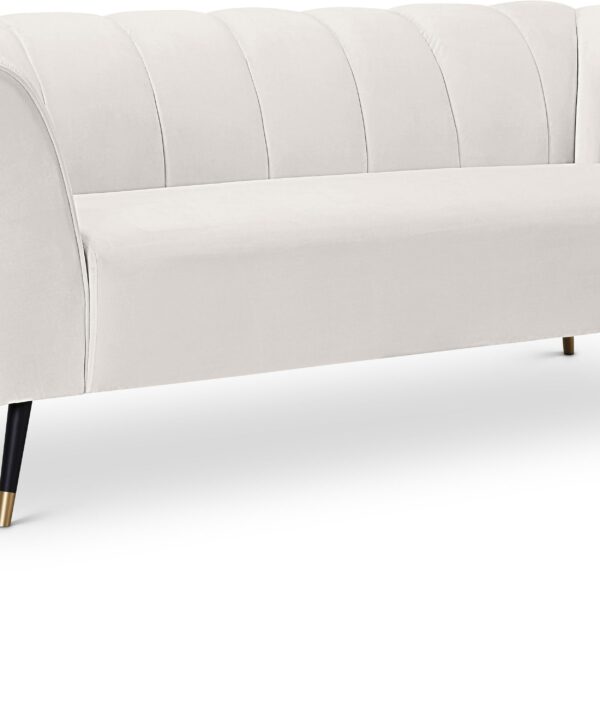 Beaumont Cream Velvet Sofa - Luxe Home Furnishings (Jersey City, NJ)