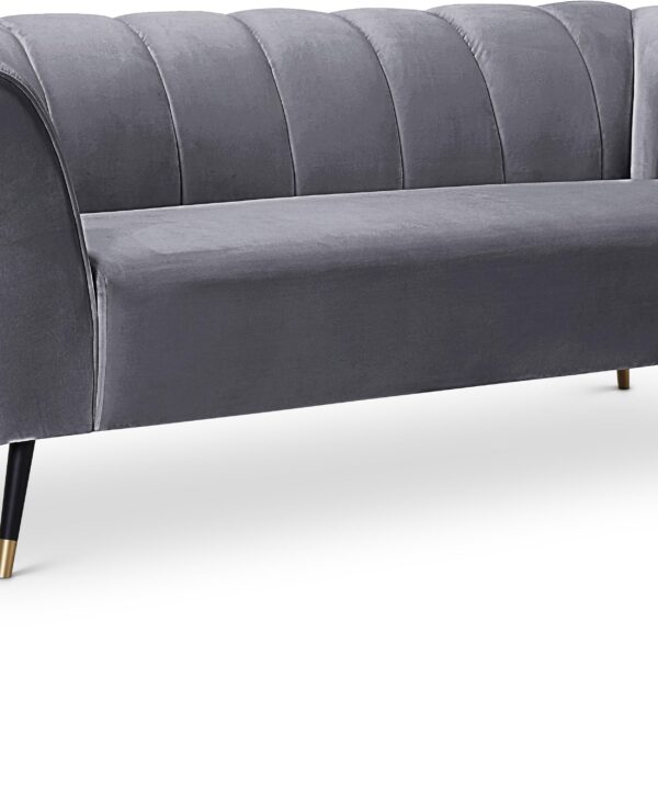 Beaumont Grey Velvet Sofa - Luxe Home Furnishings (Jersey City, NJ)