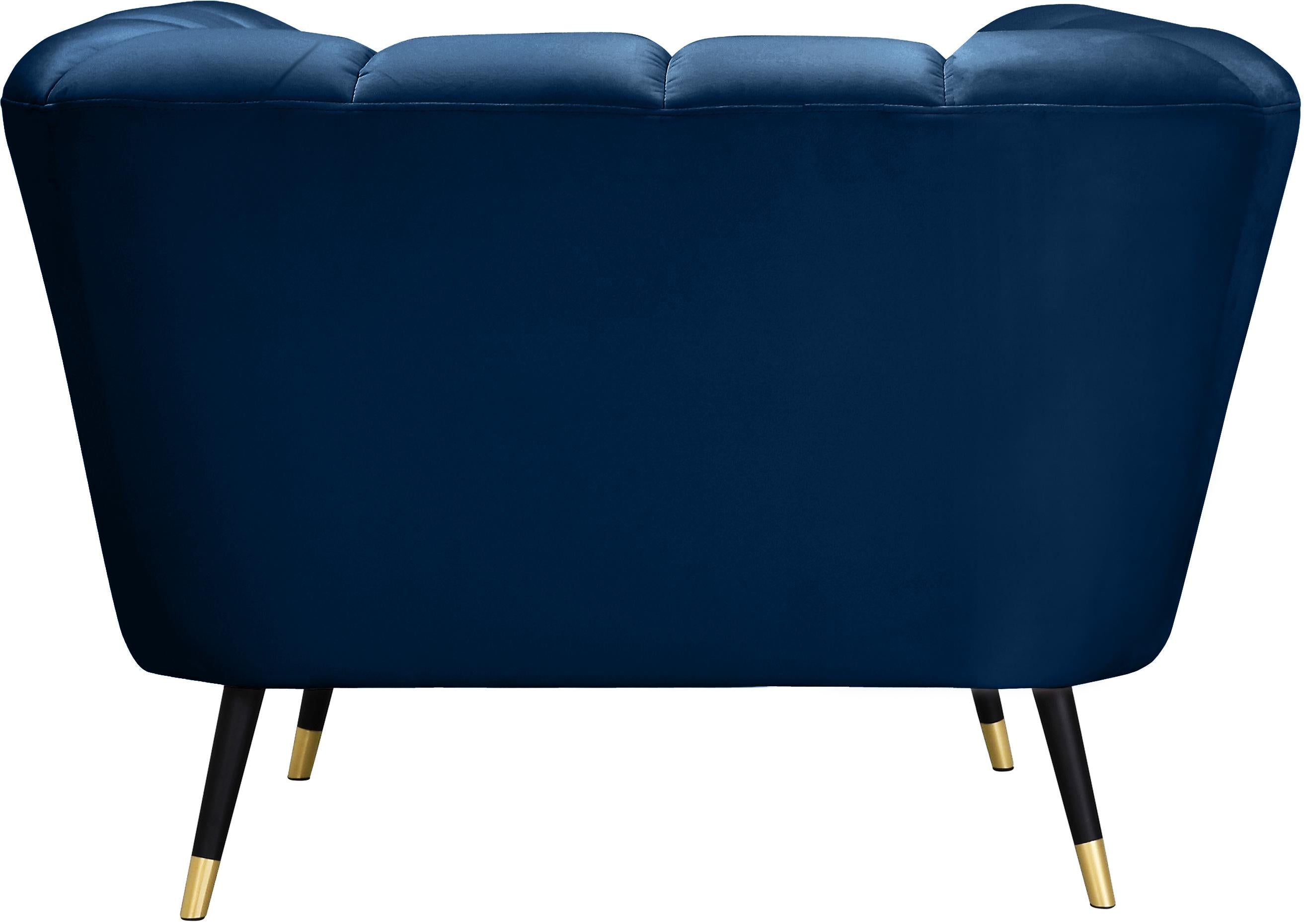 Beaumont Navy Velvet Chair - Luxe Home Furnishings (Jersey City, NJ)