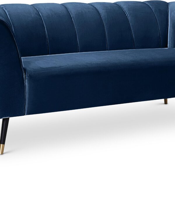 Beaumont Navy Velvet Sofa - Luxe Home Furnishings (Jersey City, NJ)