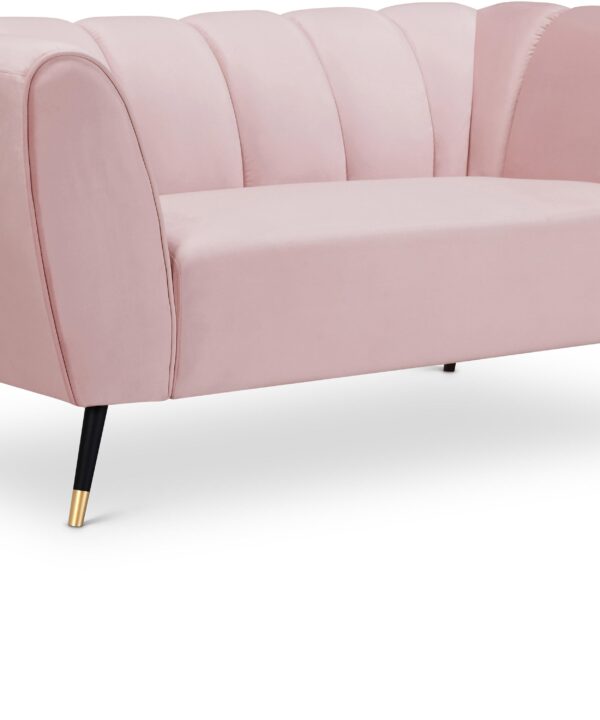 Beaumont Pink Velvet Loveseat