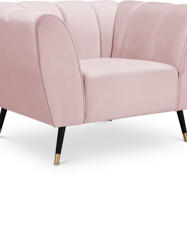 Beaumont Pink Velvet Chair - Luxe Home Furnishings (Jersey City, NJ)
