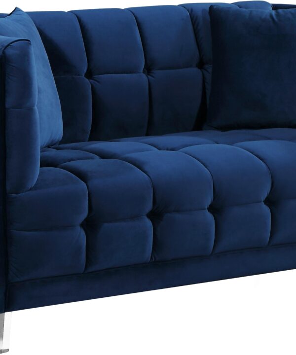 Mariel Navy Velvet Loveseat - Luxe Home Furnishings (Jersey City, NJ)