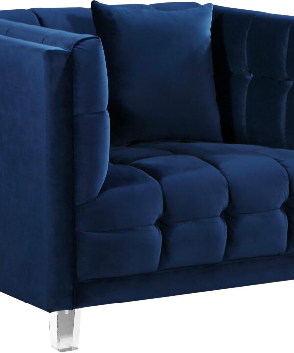 Mariel Navy Velvet Chair - Luxe Home Furnishings (Jersey City, NJ)