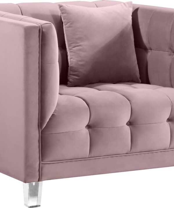 Mariel Pink Velvet Chair - Luxe Home Furnishings (Jersey City, NJ)