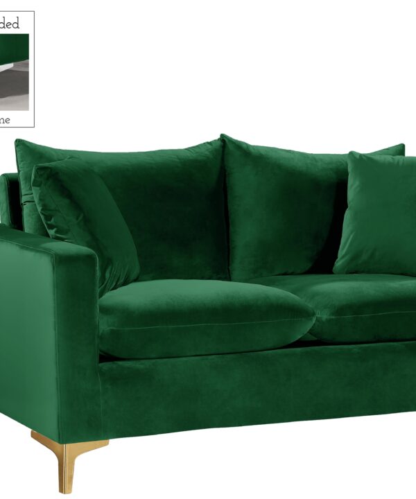 Naomi Green Velvet Loveseat - Luxe Home Furnishings (Jersey City, NJ)