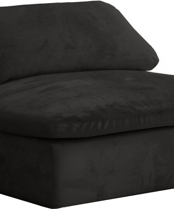 Cozy Black Velvet Chair - Luxe Home Furnishings (Jersey City, NJ)