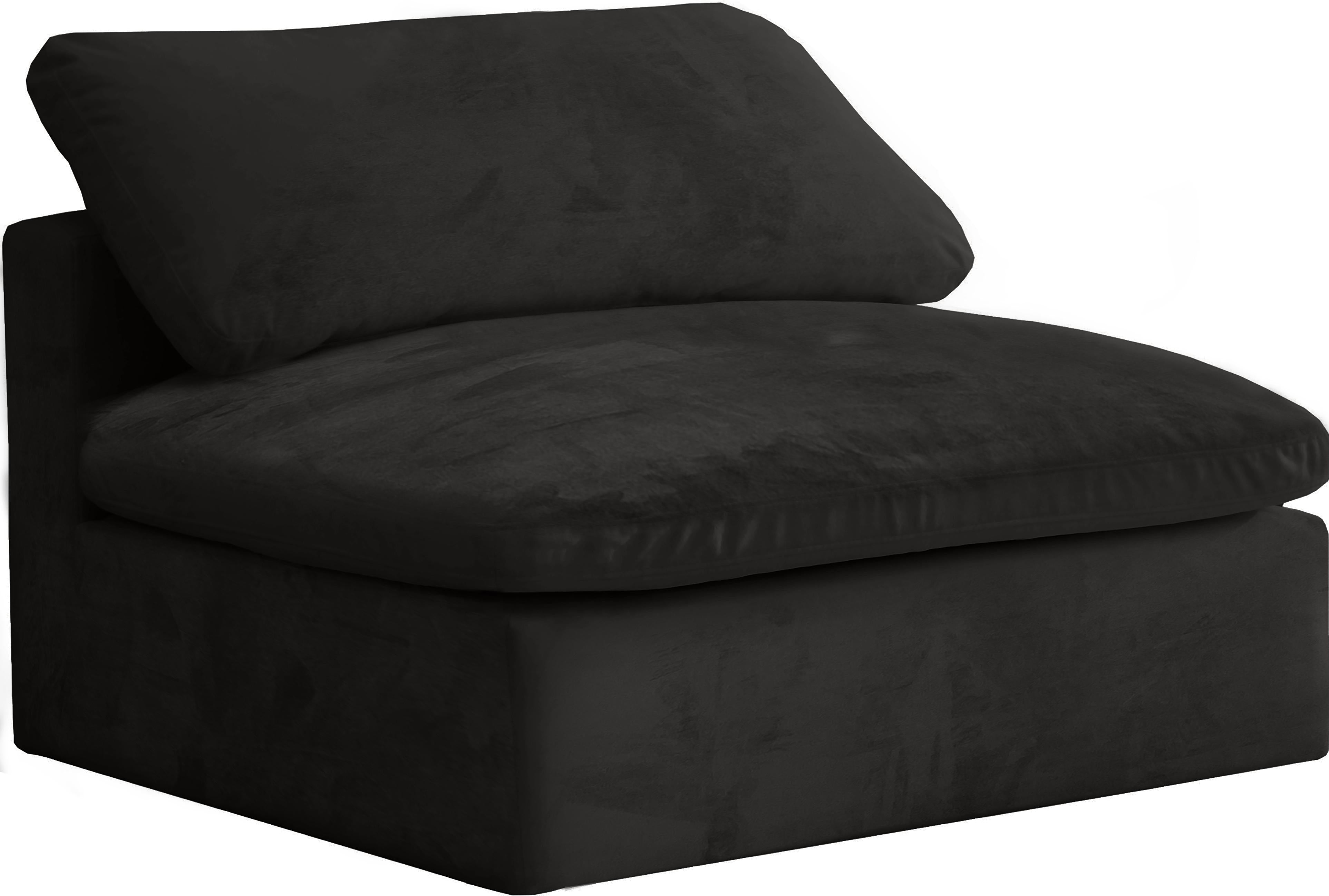 Cozy Black Velvet Chair - Luxe Home Furnishings (Jersey City, NJ)