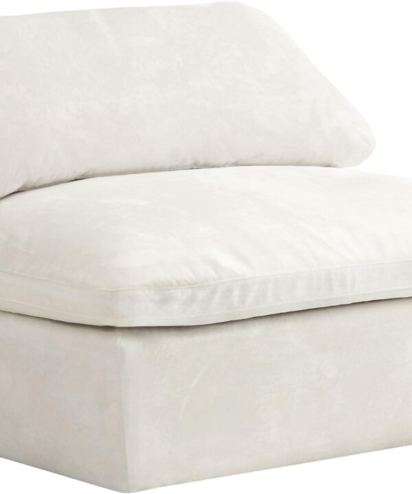 Cozy Cream Velvet Chair - Luxe Home Furnishings (Jersey City, NJ)