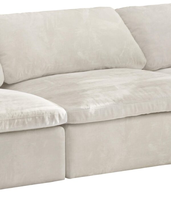 Cozy Cream Velvet Cloud Modular Sofa - Luxe Home Furnishings (Jersey City, NJ)