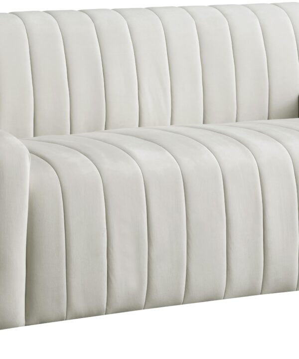 Naya Cream Velvet Loveseat - Luxe Home Furnishings (Jersey City, NJ)