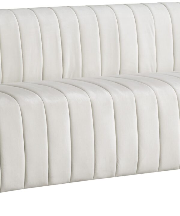 Naya Cream Velvet Sofa - Luxe Home Furnishings (Jersey City, NJ)