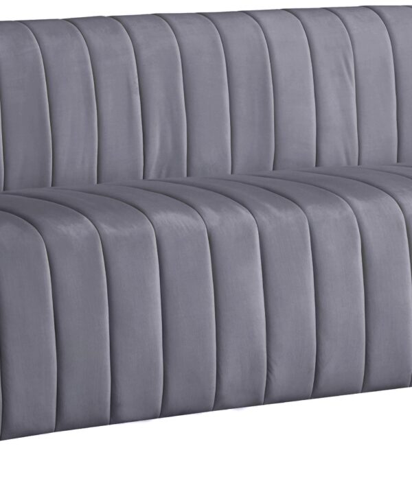 Naya Grey Velvet Sofa - Luxe Home Furnishings (Jersey City, NJ)