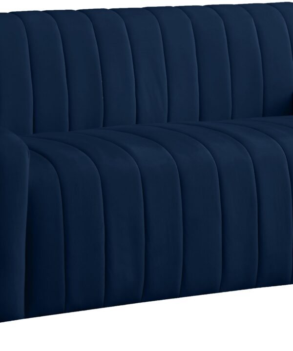 Naya Navy Velvet Loveseat - Luxe Home Furnishings (Jersey City, NJ)
