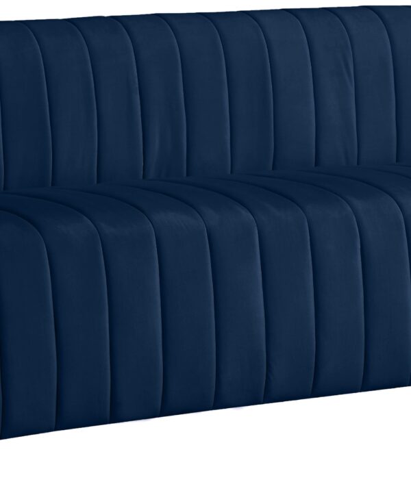 Naya Navy Velvet Sofa - Luxe Home Furnishings (Jersey City, NJ)