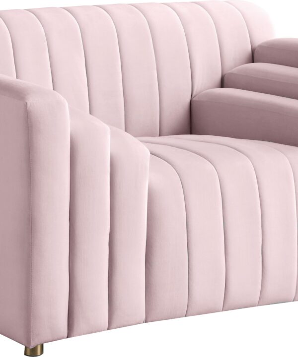 Naya Pink Velvet Chair - Luxe Home Furnishings (Jersey City, NJ)