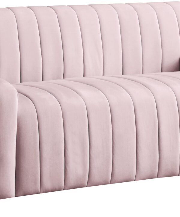 Naya Pink Velvet Loveseat - Luxe Home Furnishings (Jersey City, NJ)