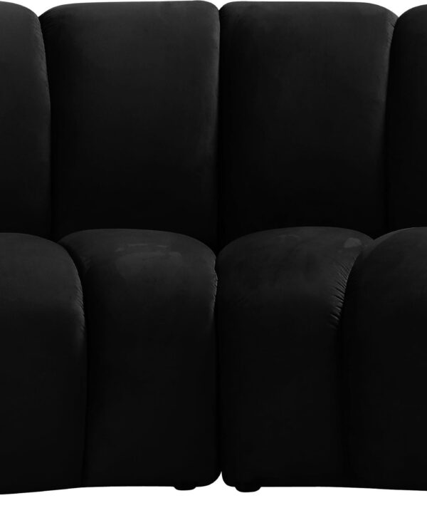 Infinity Black Velvet 2pc. Modular Sectional - Luxe Home Furnishings (Jersey City, NJ)