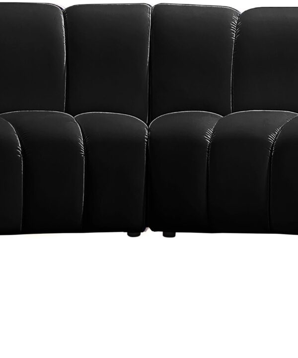 Infinity Black Velvet 8pc. Modular Sectional - Luxe Home Furnishings (Jersey City, NJ)