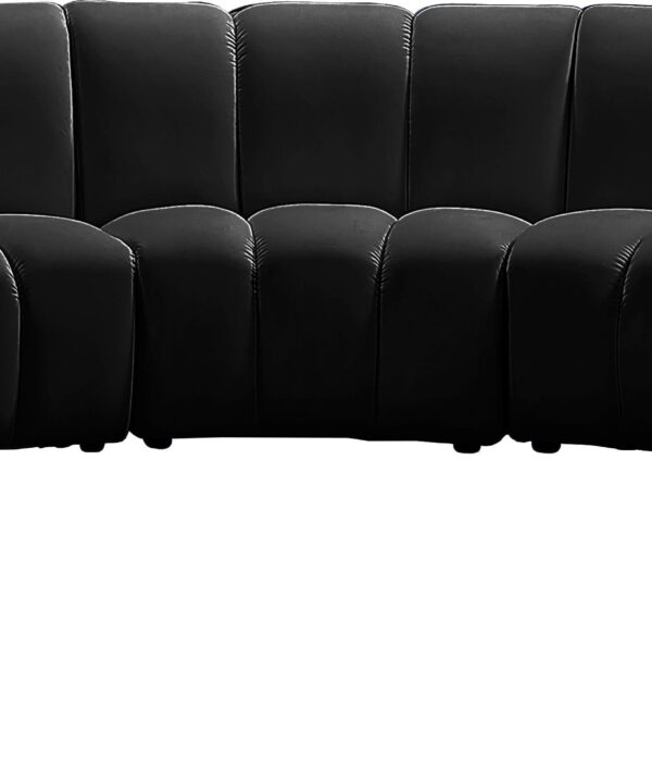 Infinity Black Velvet 9pc. Modular Sectional - Luxe Home Furnishings (Jersey City, NJ)